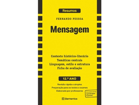 Livro Resumos - Mensagem - 12º Ano (Português)