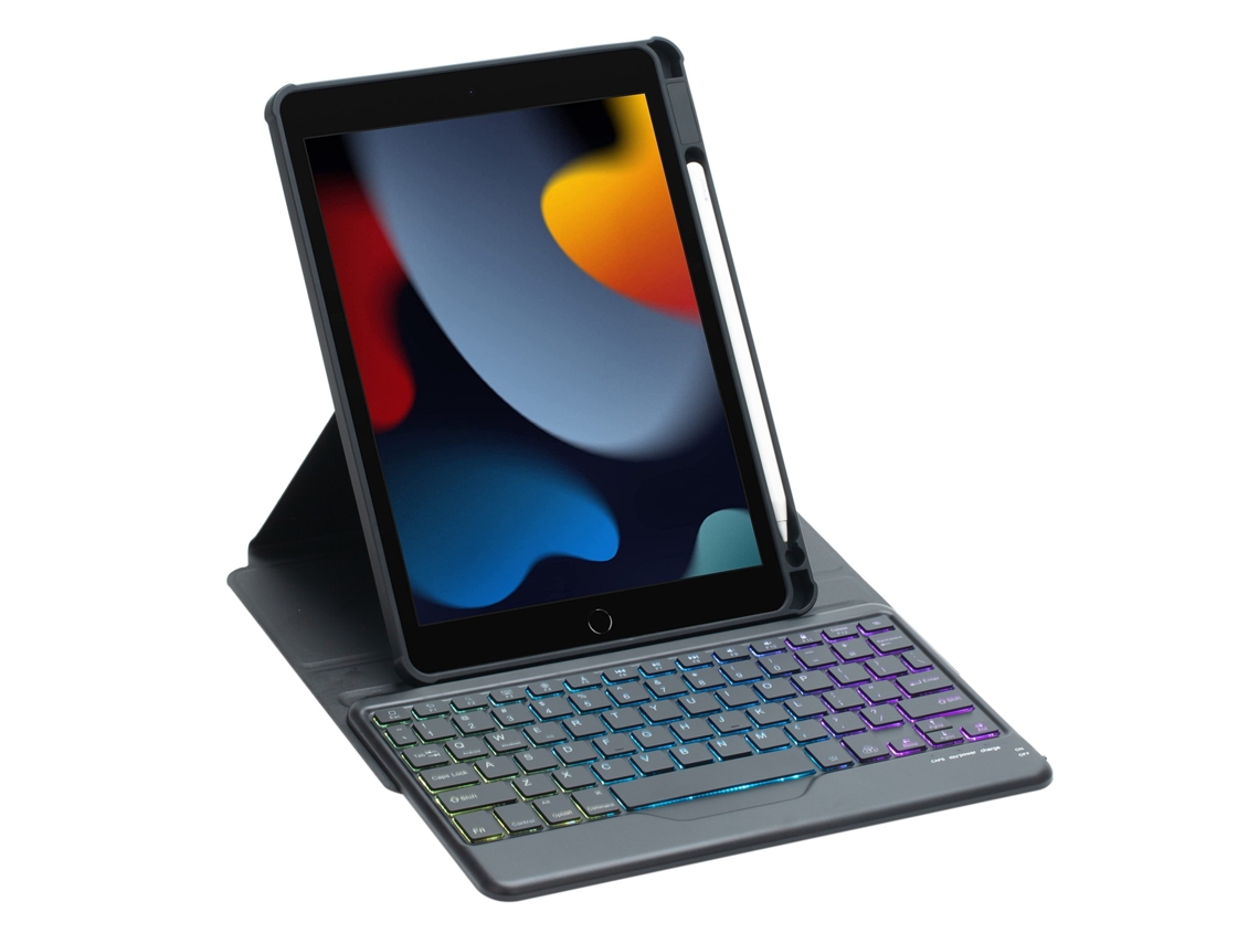 Capa Com Teclado Bluetooth Para Ipad Pro 11 Com Retroiluminação, Preto