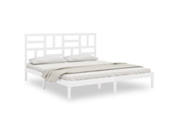Bed Frame, Bed Frames Vidaxl Branco Madeira (200 X 200 Cm)