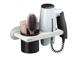 Conjunto para Guardar Secador de Cabelo, Suporte Cabelo com Prateleira Banheiro, Pa GOKOCO