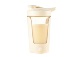 Taza Mezcladora Automática De Plástico De Grado Alimentício, Segura E Estável, 450 Ml, Para Lar, Cafeteria E Escritório, Cor Bege