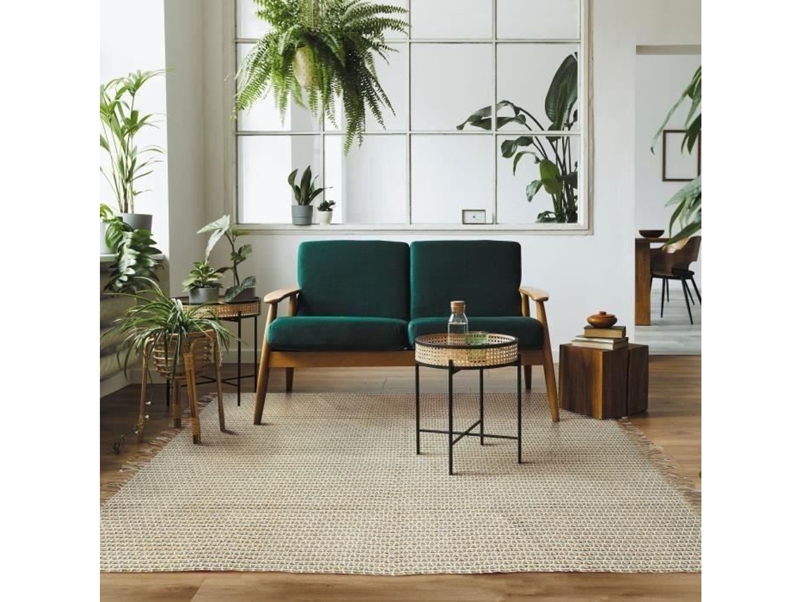 Tapete - A Fábrica De Decoração - Indi Jute - 160x230 Cm - 80% Juta 20% Algodão - Retangular