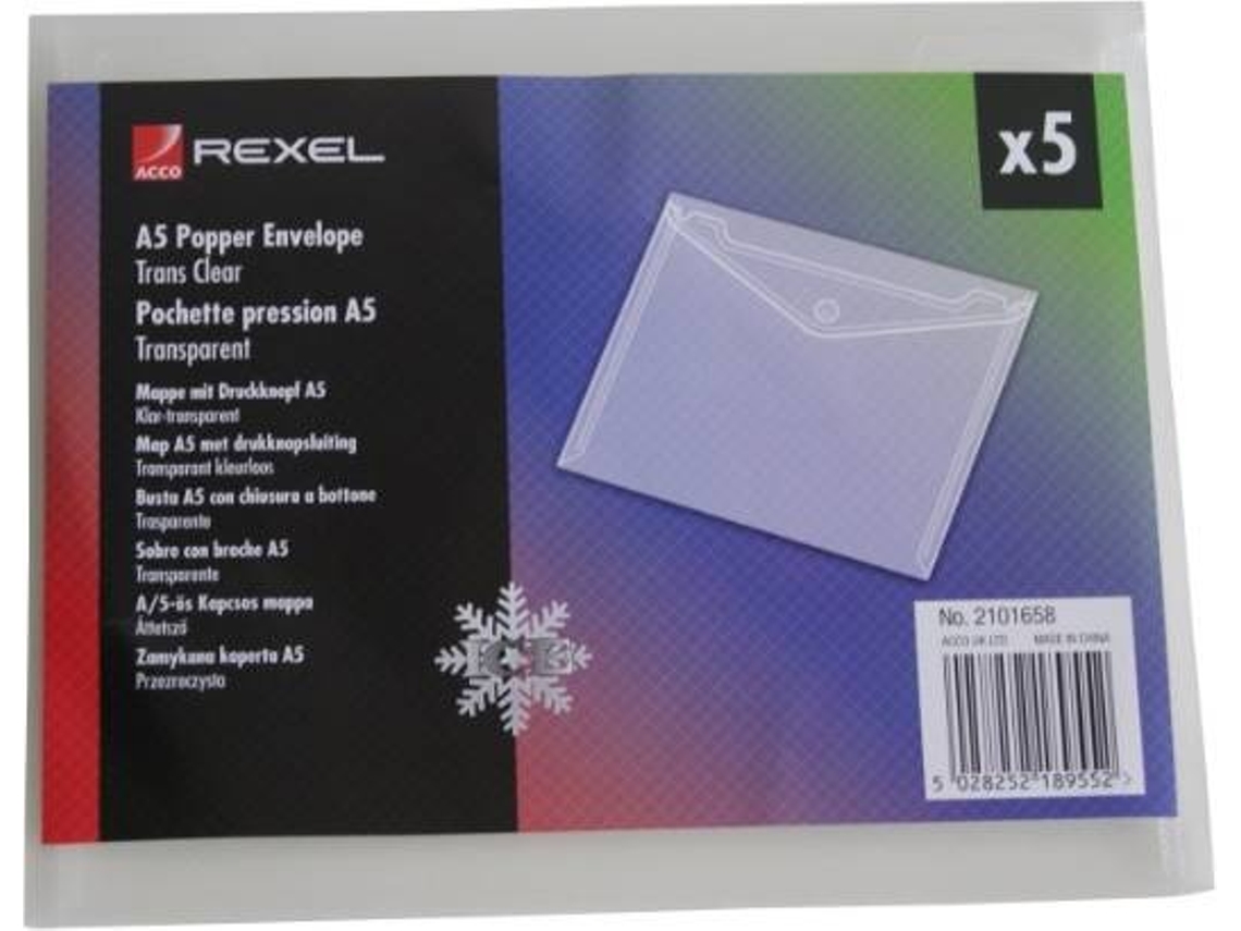 Pasta REXEL A5 Transparente (A5)