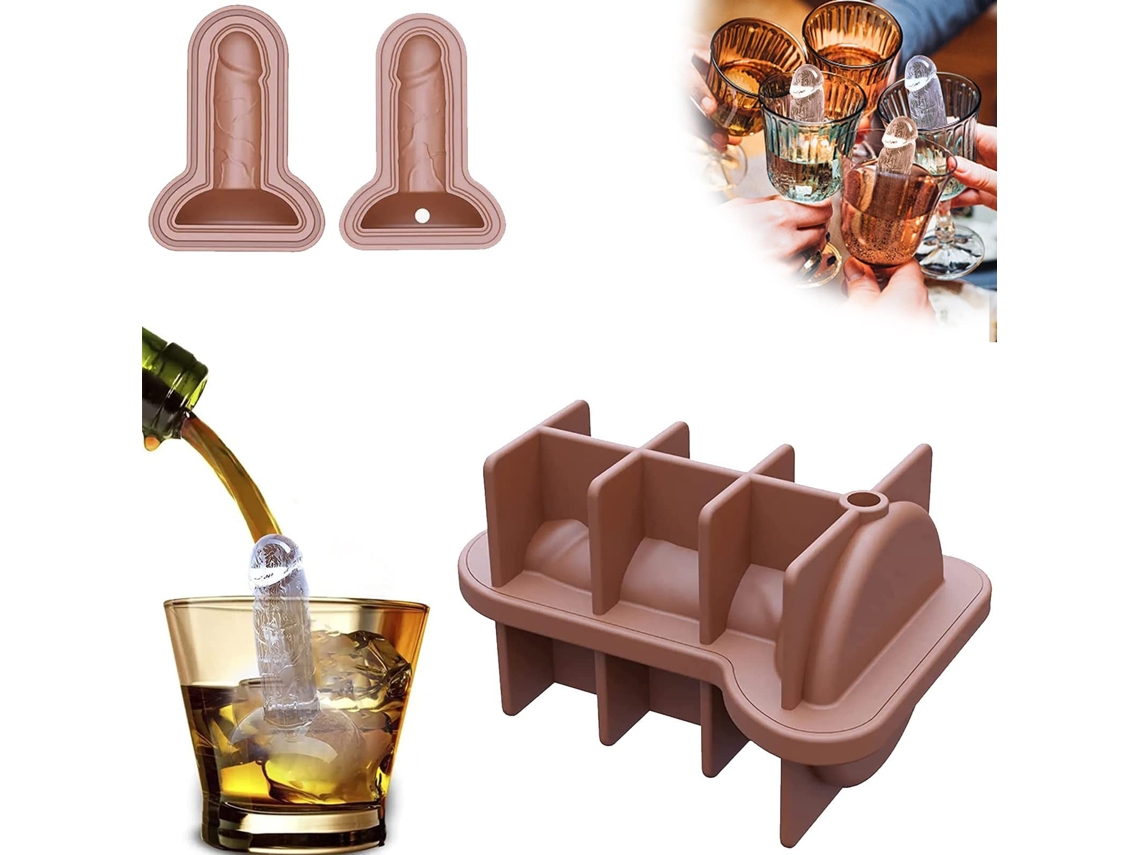 Forma de Gelo Brincadeira Adulta Marrom LAXISCREED