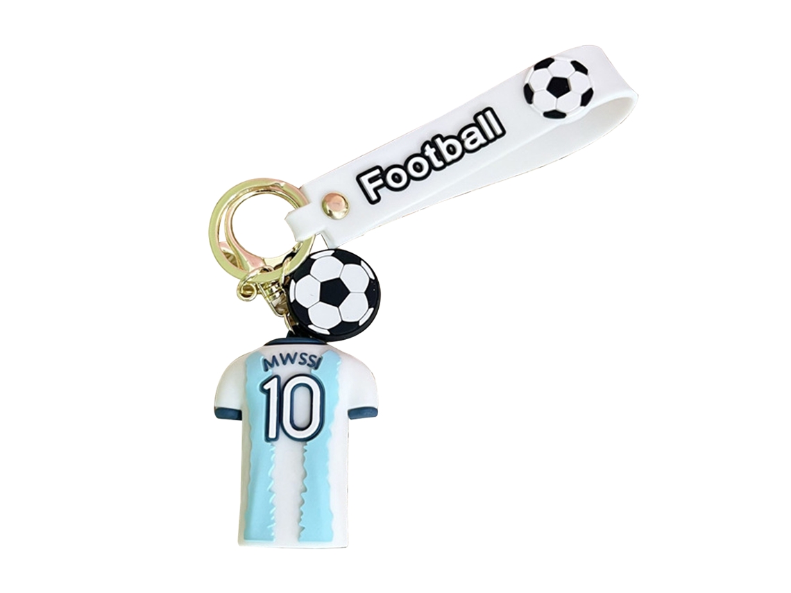 Chaveiro de Lata Argentina com Número 10 de Messi Copa do Mundo LAXISCREED