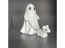 Lurelia Cachorro Fantasma Halloween Fofo Em Resina Para Mesa, Casa E Festa Variante 2