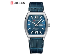 Relógio Masculino de Quartzo Elegante, À Prova D'água, com Calendário, Pulseira Azul MDUG