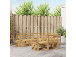 Vidaxl Conjunto De Sofás Para Exterior 7 Unid. Branco