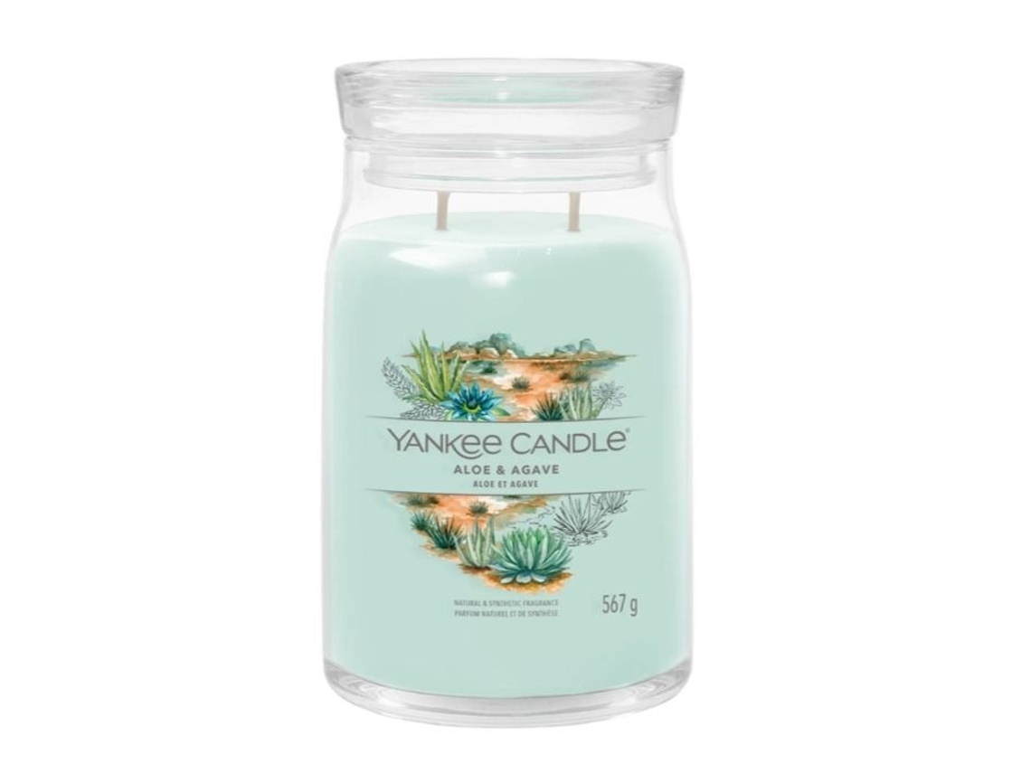 Bougie Assinatura Aloe Et Agave Grande Modelo Yankee Candle