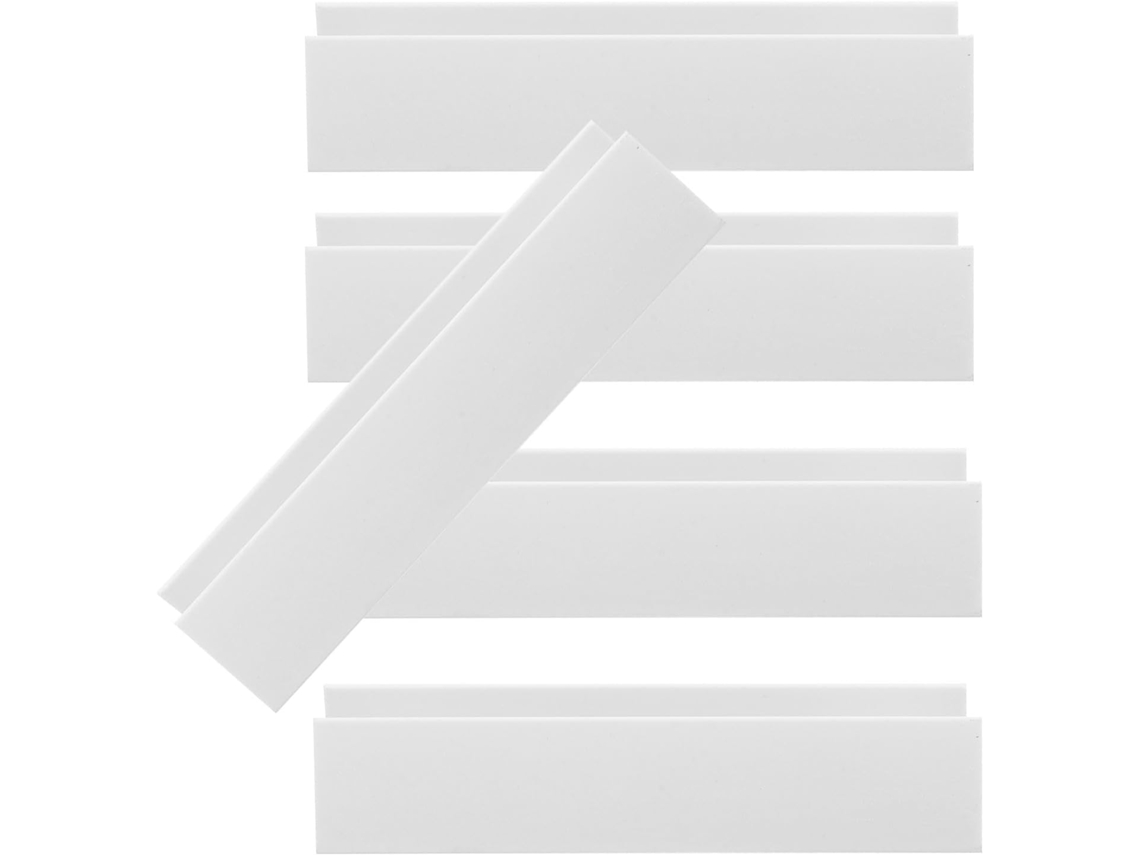 Toddmomy Conjunto De 5 Peças Ranhuras Reforço Em Forma U, Em Plástico Branco, Para Cercas De Portão Cães, Com Boa