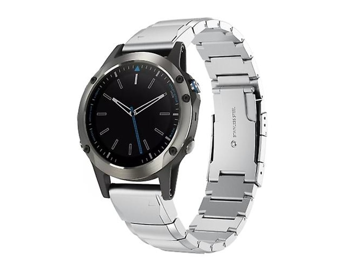 Lurelia Pulseira De Aço Inoxidável Garmin Quatix 5 Com Padrão Casco Tartaruga 22 Mm