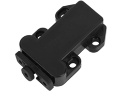 Conjunto De 6 Fechos Armários, Com Trava Automática De Retorno Em Nylon, Nas Cores Branco, Preto E Cinza,