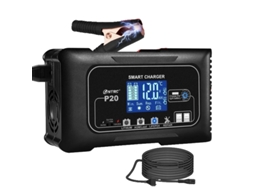Carregador De Bateria Inteligente, Carga Automatizada Por Pulso, Compatibilidade Com Chumbo Ácido E Lítio,carregador 20a,eu Plug Oem