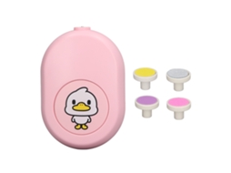 Aparador de Unhas Bebê LAXISCREED com 4 Cabeças de Lixa Rosa