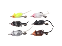 Iscas de Rã Artificial Sequin 5.5cm 10.5g com Anzóis 6pcs