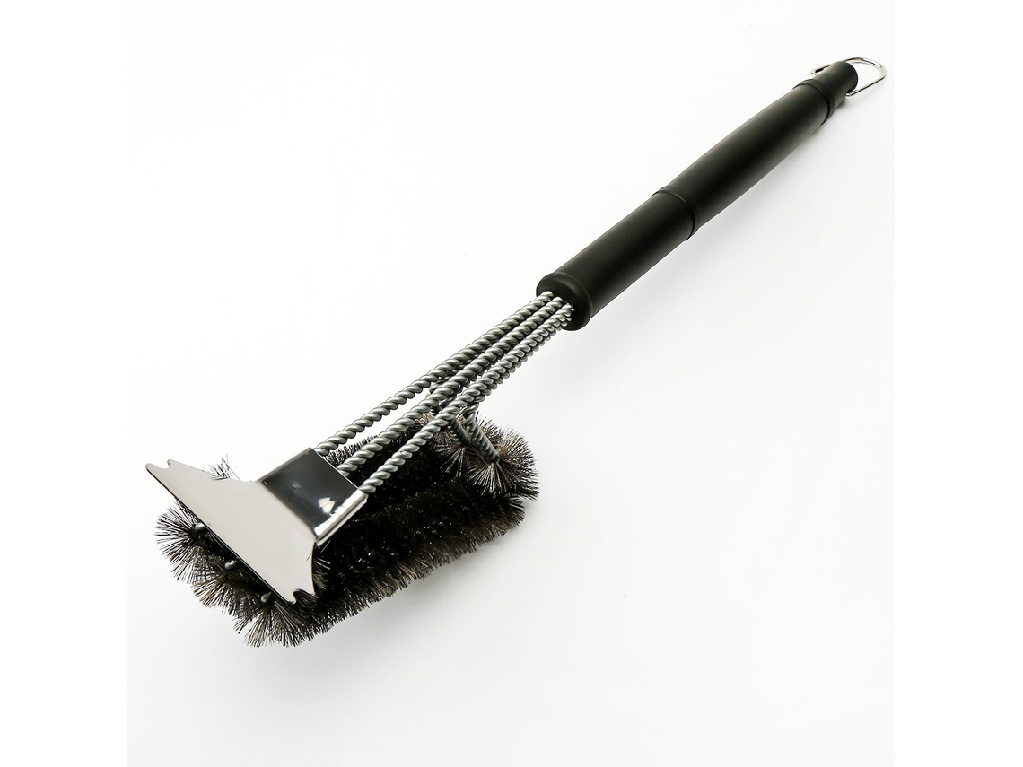 Escova de Limpeza para Grelha, Aço Inoxidável, Cabo Longo AQUAFORGE