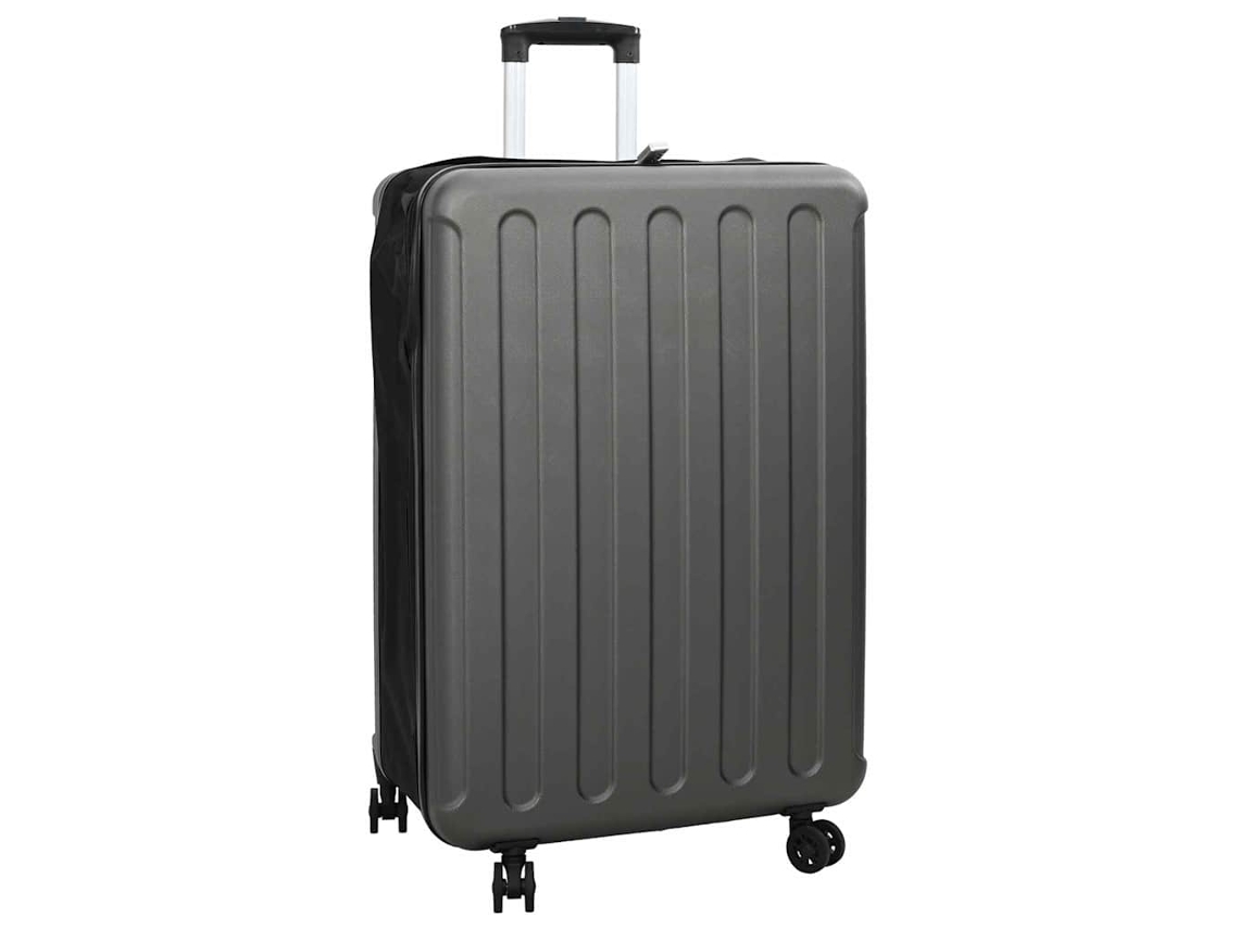 Vidaxl Mala Com Bloqueio Cinzento Escuro 50 X 30 X 76 Cm Plástico Abs