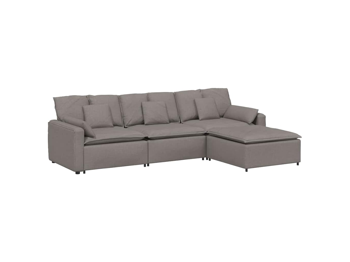 Modular Sofa, Modular Sofas Vidaxl Cinzento-acastanhado Tecido