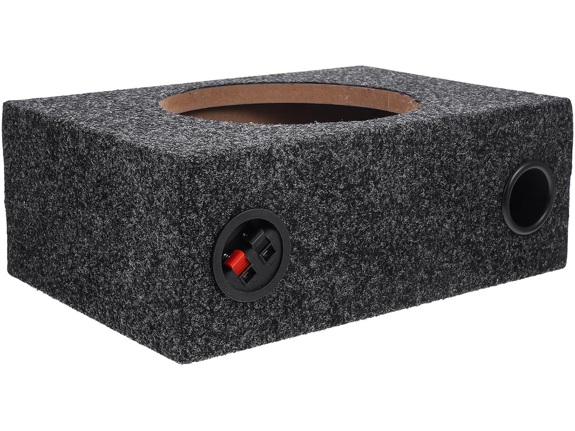 Caixa Acústica Para Subwoofer De 8 Polegadas Revestida Em Carpete, Compatível Com Subwoofer Automotivo.