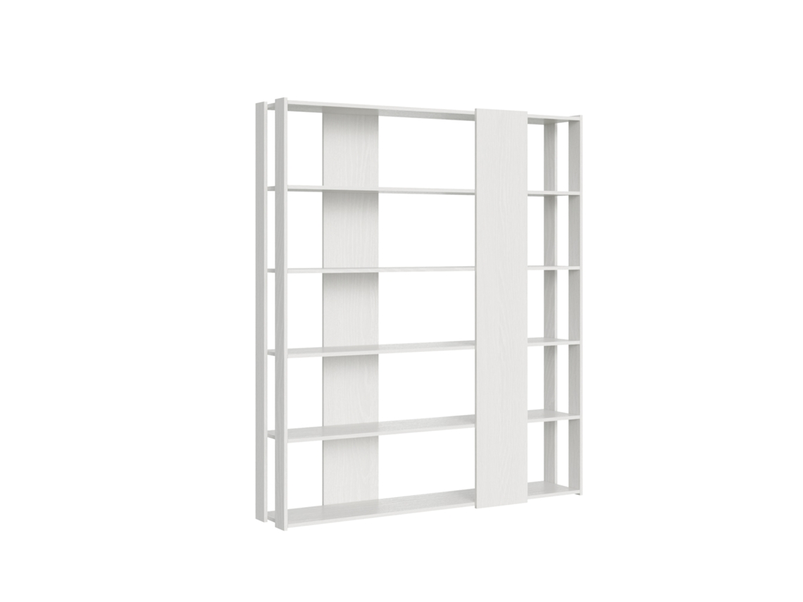 Estante Aberta Em Cinza Branco Kato B Itamoby