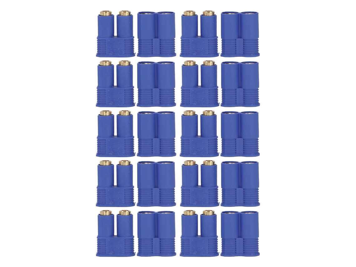 10 Conjuntos Conector Ec8 Hembra-macho 8mm Latón Chapado En Oro Para Batería