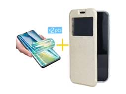 Pack 2 X Película de Hidrogel Capa GANDY Samsung Galaxy A20S GANDY Flip Cover Dourado GANDY