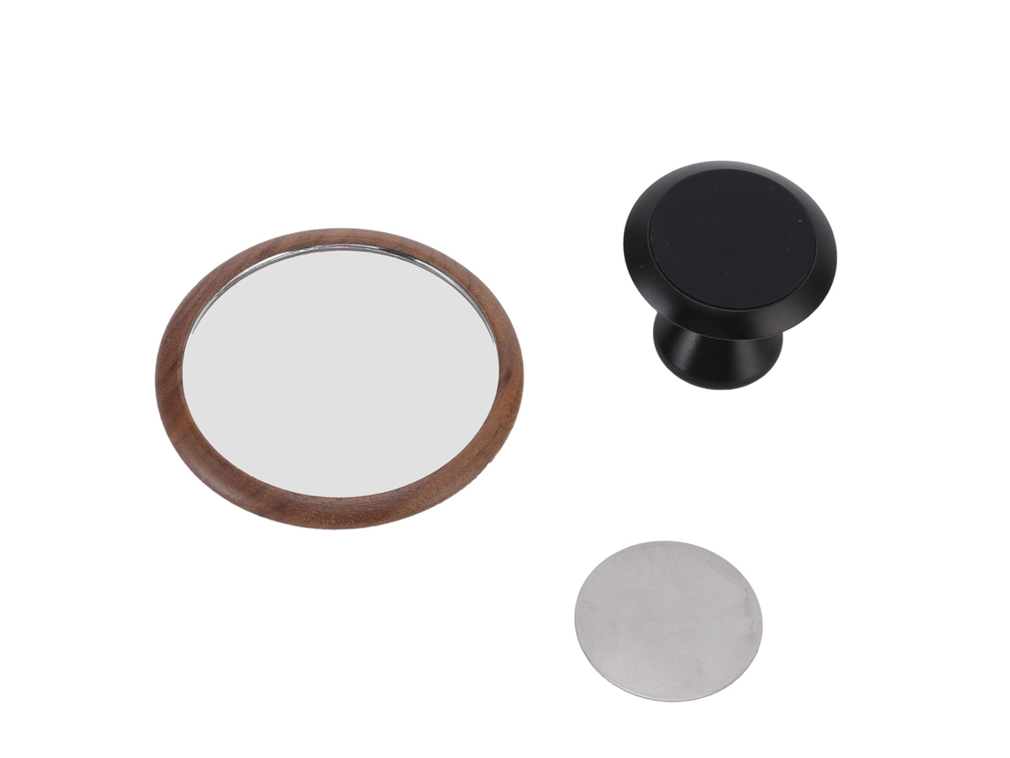 Espelho Refletor Giratório 360° para Extração de Café com Base de Noz e Aço Inoxidável PRIMEROX