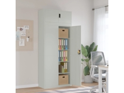 Vidaxl Arquivador 90x40x220 Cm Aço Cinzento-claro