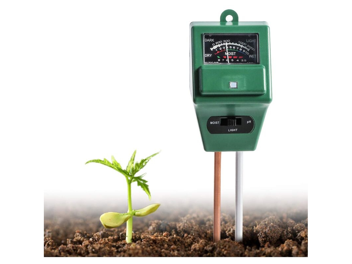Medidor De Ph Digital Para Solo, 3 Em 1 Sonda Com Sensor E Umidade, Luz Solar, Kit Teste Plantas, Fazendas, Ambientes Internos Ex Aquaforge