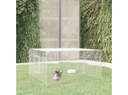 Vidaxl Coelheira 110x110x55 Cm Ferro Galvanizado