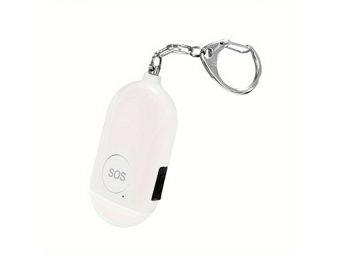 Chaveiro com alarme USB, 130 dB, para mulheres, emergência, luz LED, durável, multifuncional STELASPLEN