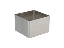 Formas Quadradas De Aço Inoxidável Para Bolos, 15 Cm Na Diagonal, Antiaderentes, Para Sobremesas, Com 10 Cm Na Diagonal.