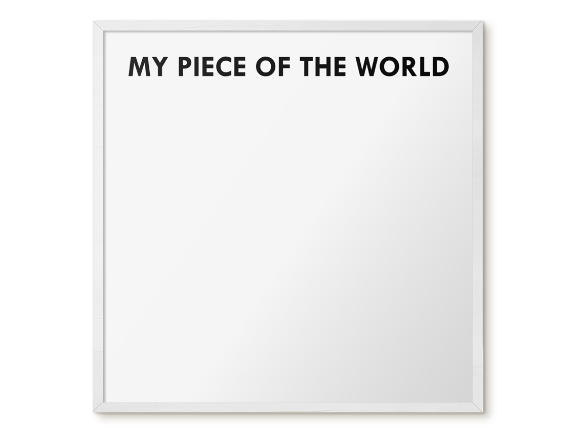 Magnetic Board My Piece Of The World For The Living Room Espelharte (50x50 Cm)