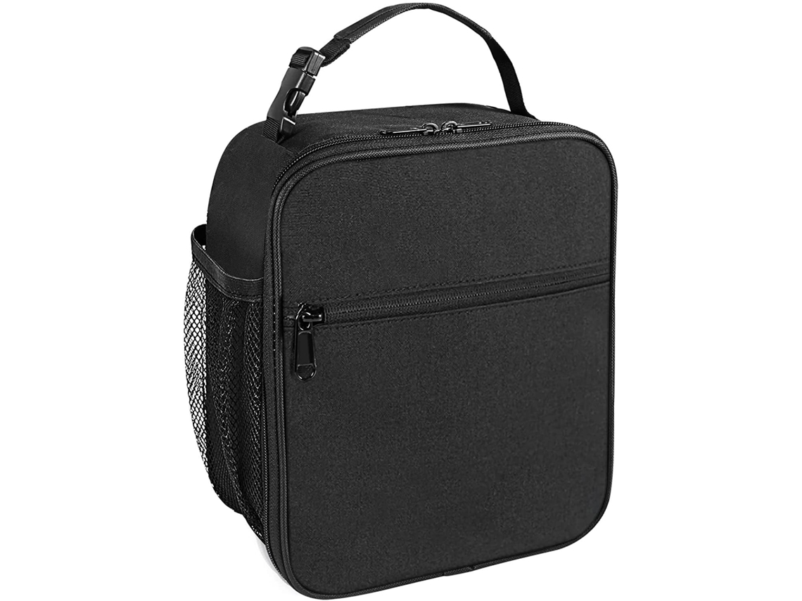 Lurelia Bolsa Térmica Para Almoço Isolado Portátil Respirável Impermeável Preto V656