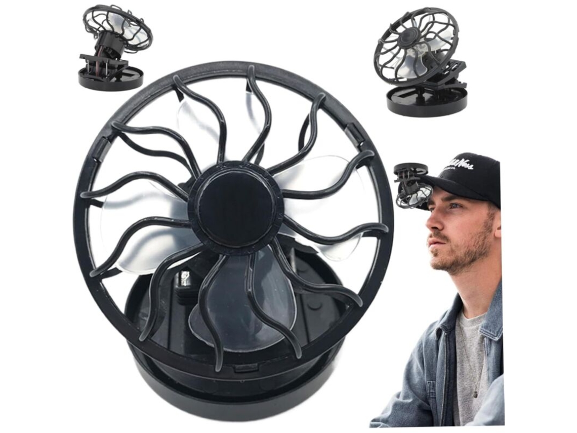 Ventilador De Clipe Recarregável Solar Para Camping