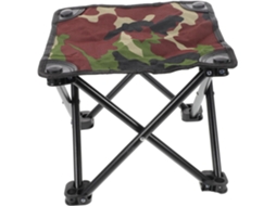 Banqueta Camuflada ALIPIS em Tecido, Aço e Pe portátil para camping