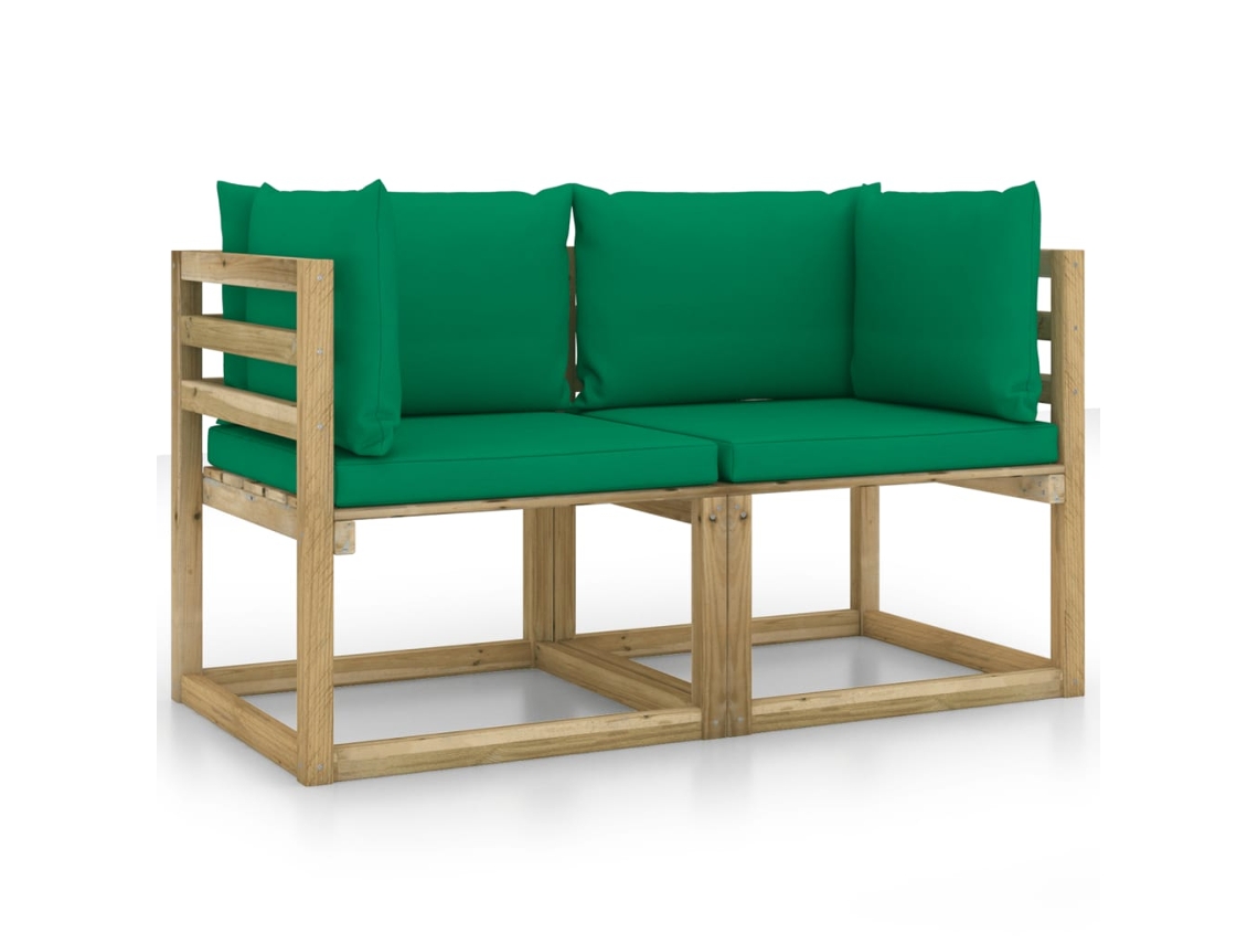 Conjunto de Sofás de Esquina com Almofadas (64 x 64 x 70 ) Worten.pt