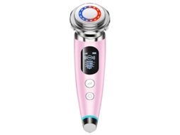 Massajador Facial 2 em 1 Ems Massageador Elevador Facial Led Foto Rejuvenescimento Fototerapia Facialbranco AUJEZON