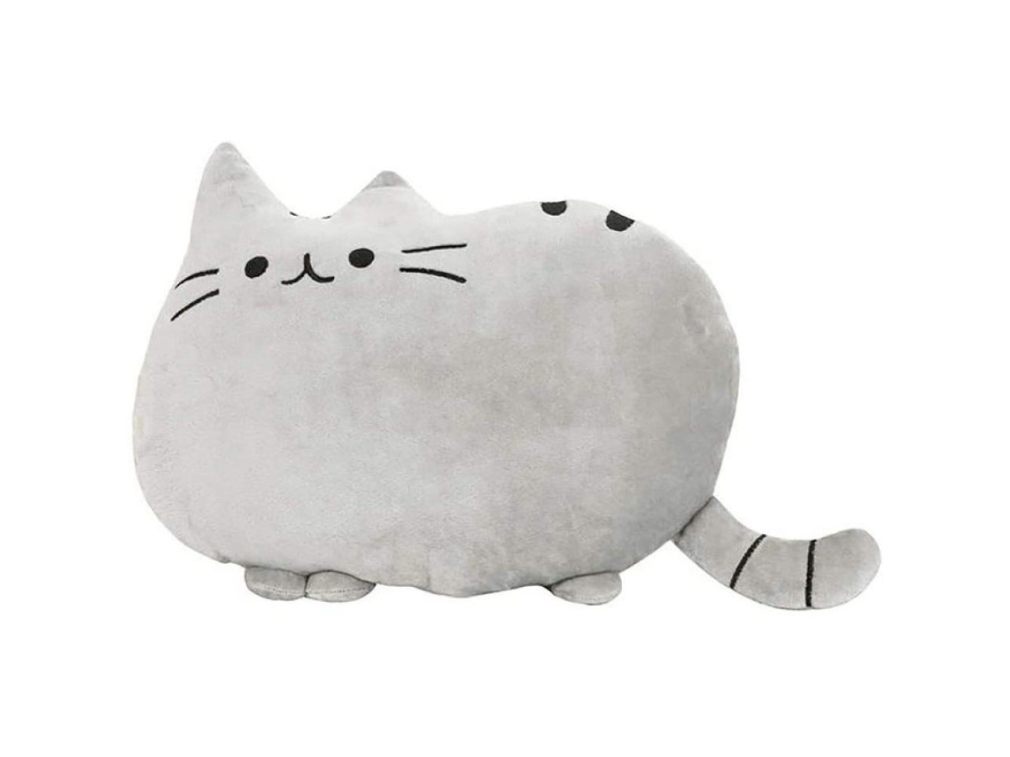 Peluche de Gato Biscoito Gato Cinza de 50 Cm Aproximadamente