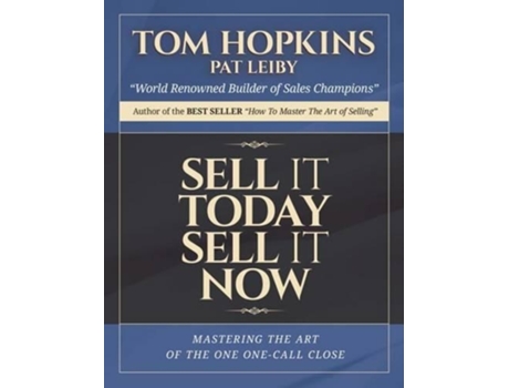 Livro sell it today, sell it now de tom hopkins (inglês)