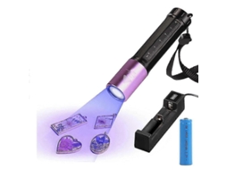 Luz Uv para Cura de Resina, Lanterna 365nm, Lâmpada À Prova D'água Led Rápida Recarregável Urina Animais Estimação GOKOCO
