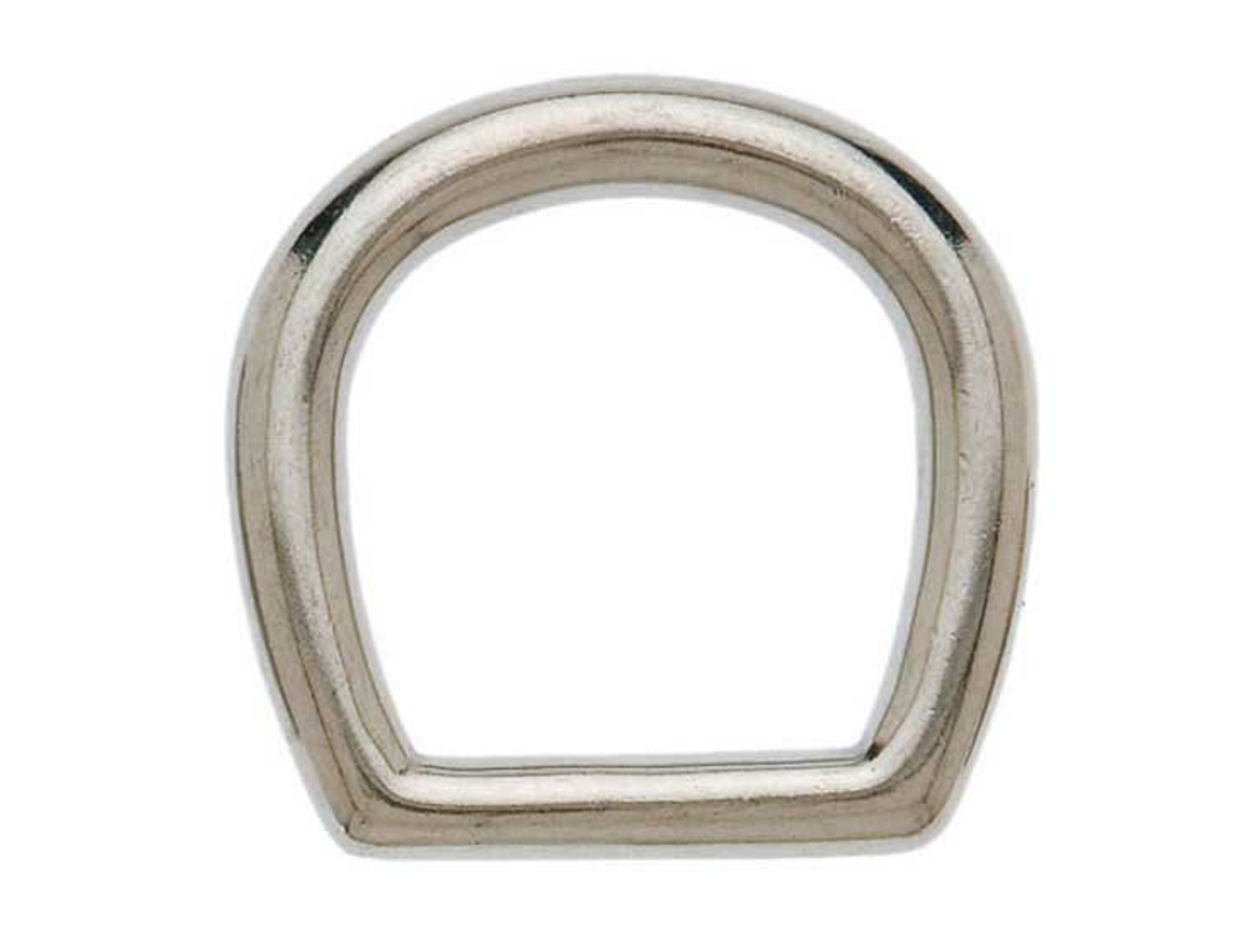 Fivela Oval Grossa de Aço Inoxidável Prateado 45 Mmhispano Hipica