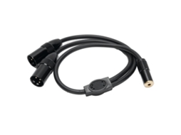 Aetheria cabo Divisor Xlr Duplo para 6.35mm Fêmea a Xlr Macho Estéreo 0.5m para Gravador Mixer