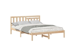 Estrutura da Cama com Cabeceira Castanho 150 X 200 Cm MAISON EXCLUSIVE