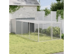 Vidaxl Casota Com Corredor Antracite 153x396x110 Cm Aço Galvanizado