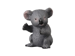 Mali brinquedo Modelo de Estátua Animal Coala Pequeno Plástico Simulado Lifelike para Crianças