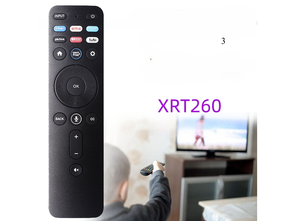 Comando de Tv para Descodificador de Tv Vizio Xrt260 3 com Voz XIAOMOYU