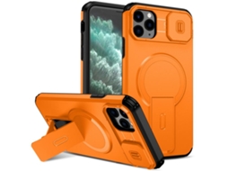 Capa Com Suporte Magsafe Para Iphone 11 Pro Max - Abertura Deslizante Com Proteção De Câmara