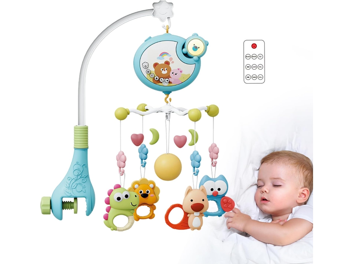 Móbile Para Bebê – Móbile Musical Com Luzes E Controle Remoto, 45x54cm