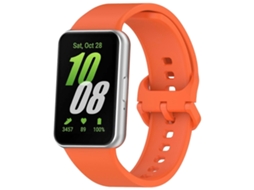 Pulseira De Silicone Com Fivela Colorida E Cor Sólida Para Samsung Galaxy Fit 3